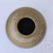 Vase ventru en grès émaillé, signé, vintage