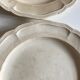 Set de 4 assiettes 18e à godrons en faience fine