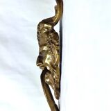 Satyr Head Knocker in Gilt Bronze