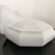 Lot de 3 appliques en faience blanche