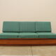 Mid century sofabed in walnut by jindrich halabala for up zavody, 1950´s