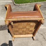 Art Deco armchair in skai