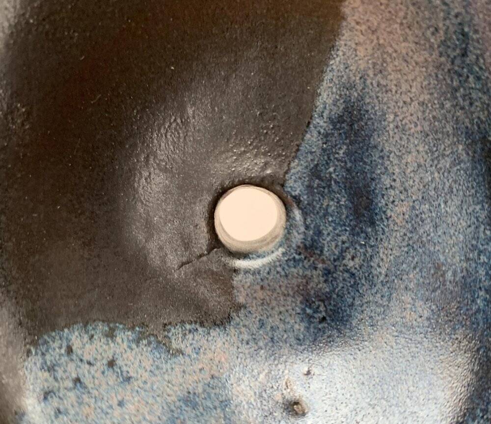 Mid-century German studio pottery vase, 1960s.