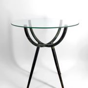 Patinated metal gueridon – Italy, 1960s