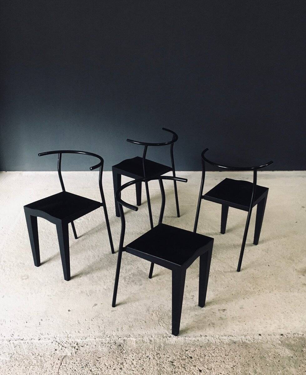 Postmodern Dr. Glob Dining Chairs by Philippe Starck for Kartell, Italy, 1980s, Set of 4