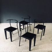 Postmodern Dr. Glob Dining Chairs by Philippe Starck for Kartell, Italy, 1980s, Set of 4