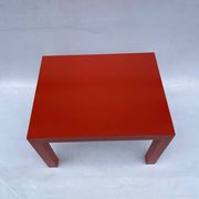 Milo Baughman for Thayer Coggin Formica Red Side Coffee Table 1960s