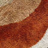 Round carpet Desso kinetic, wool, Netherlands, circa 1970