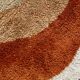 Round carpet Desso kinetic, wool, Netherlands, circa 1970