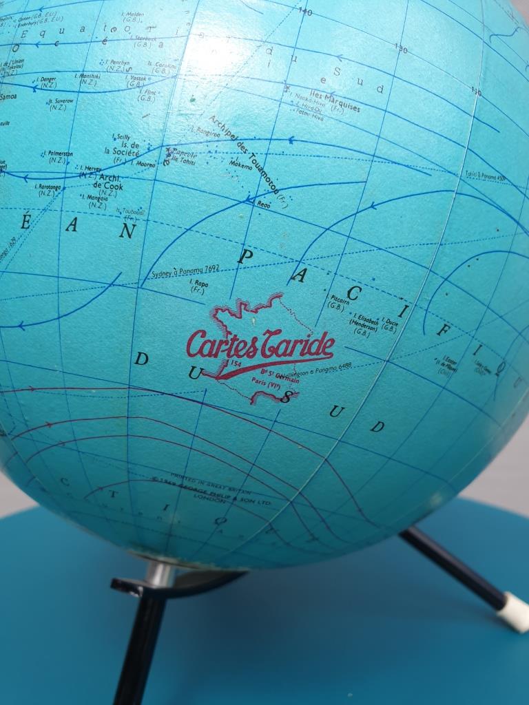 World Map globe taride maps 1969