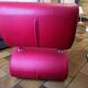 red designer armchair