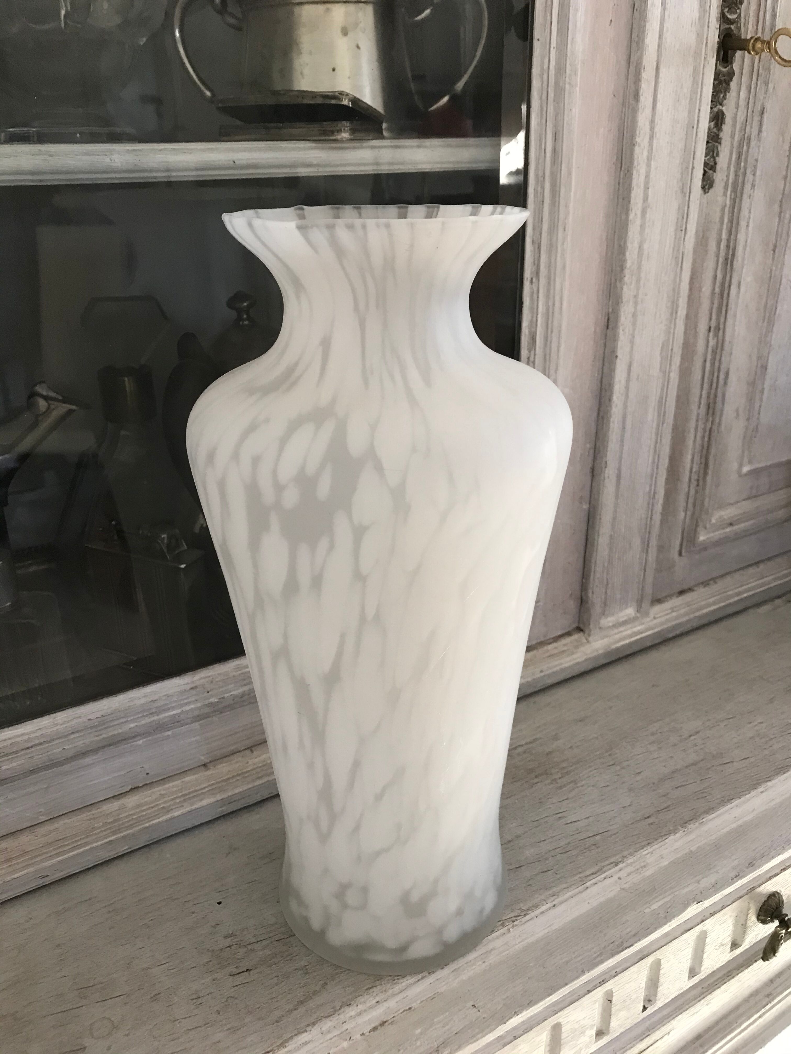 Vase verre de Clichy
