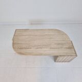 Italian Coffee Table in Travertine, 1980s
