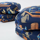 Pair of poufs