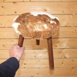 Pair of cow skin stools