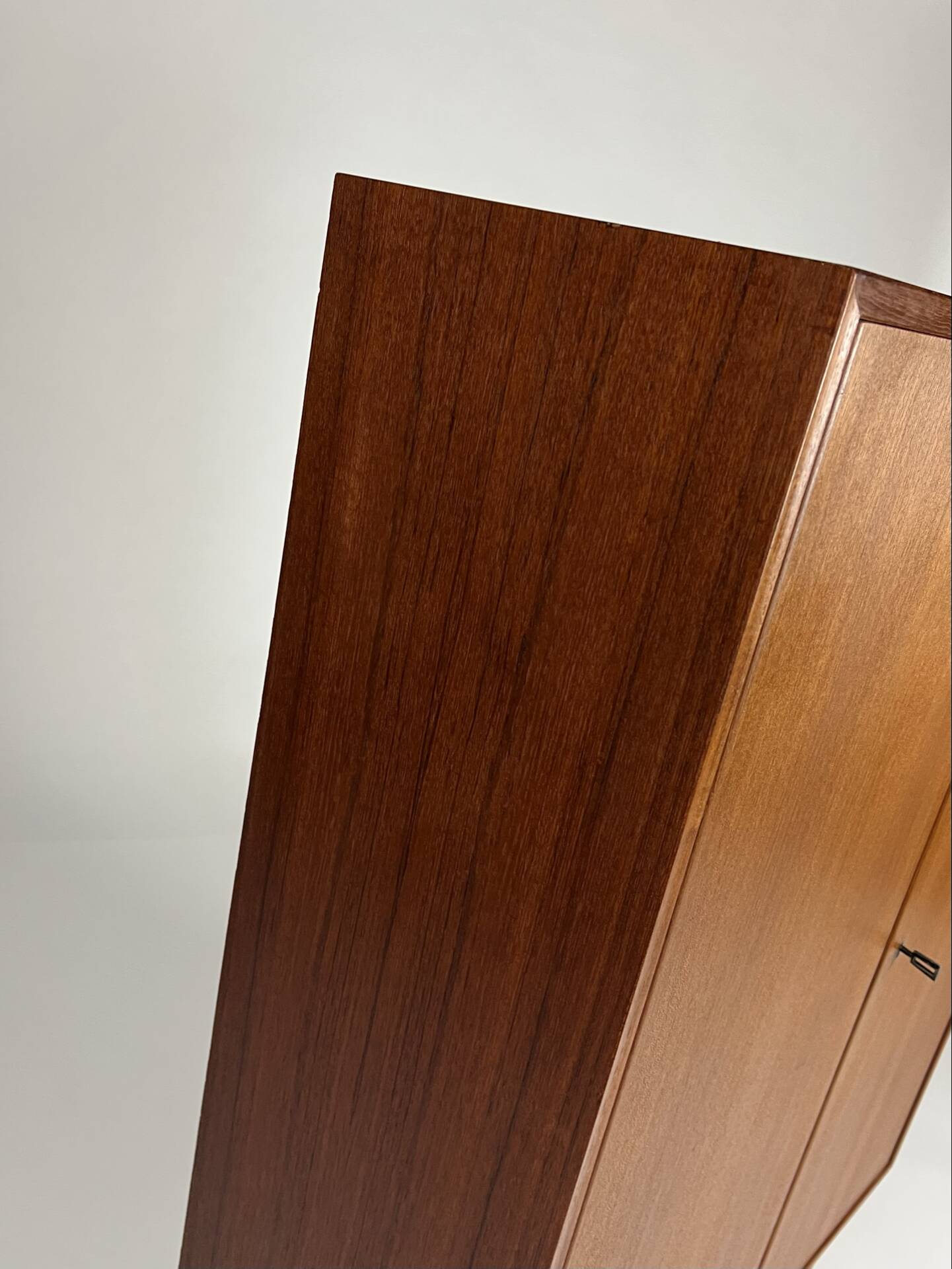 Vintage teak wardrobe highboard closet by H. Riestenpatt 1960s