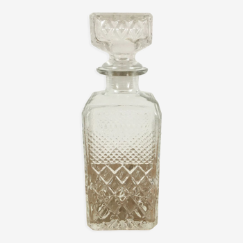 Moulded glass whisky decanter