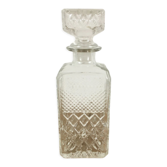 Moulded glass whisky decanter