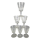 6 Baccarat crystal wine glasses in perfect condition S820