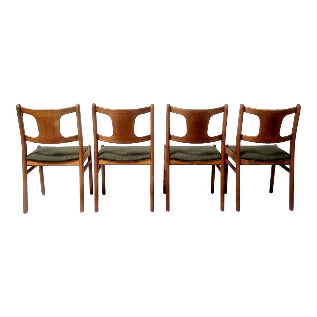 Four Danish teak chairs