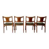 Four Danish teak chairs