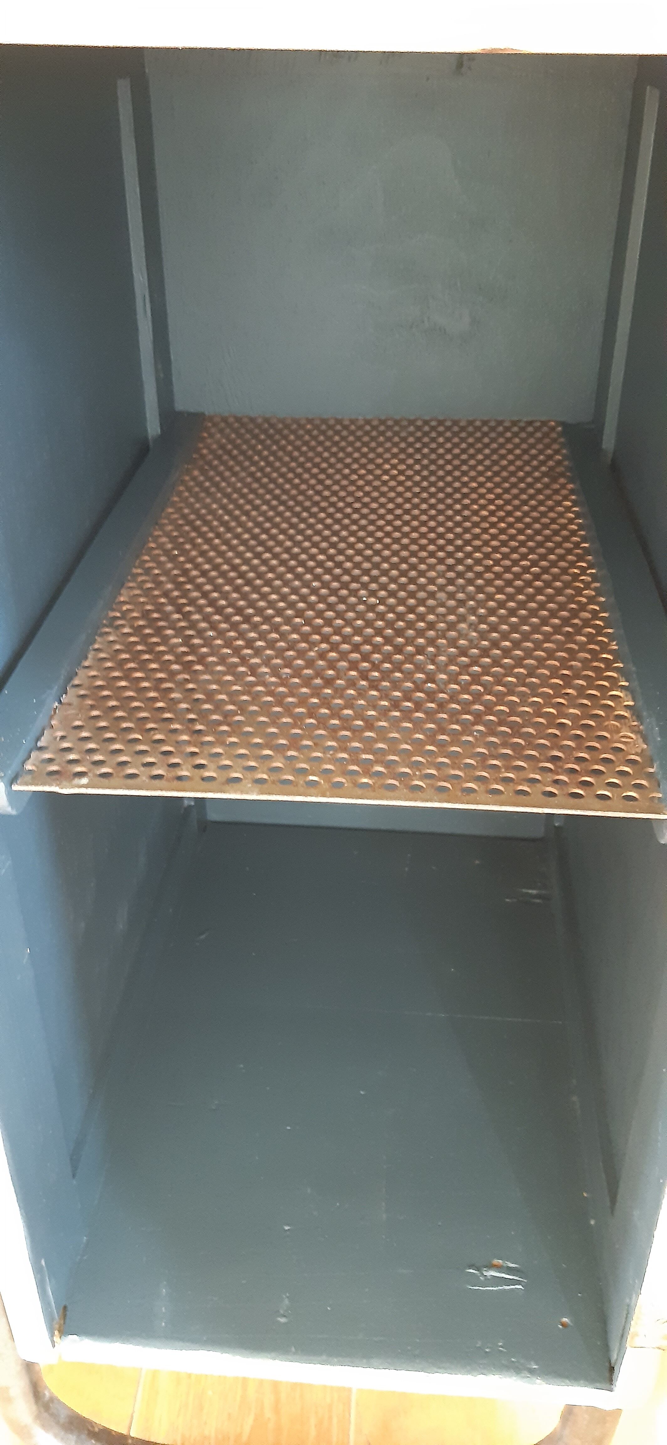 Old metal and wood desk