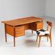 Peter Lovig free standing writing desk in teak Denmark 1960