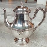 Old silver-plated coffee service