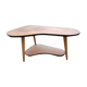 Table de salon de forme haricot années 60