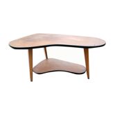 Table de salon de forme haricot années 60