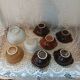 8 mismatched antique bowls