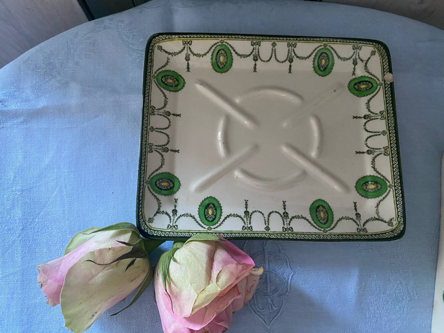 Antique Royal Doulton Earthenware Butter Dish