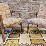 Pair of vintage Danish armchairs from the 1970s