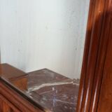 Retro cherry marble wood dressing table