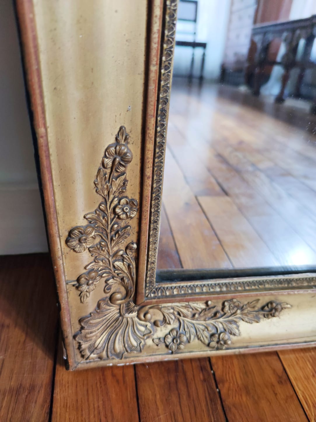Miroir doré XIXe 78x99cm