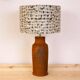 Antique terracotta base table lamp