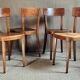 Set of 4 Horgen-Glaris bistro chairs classic model 50s