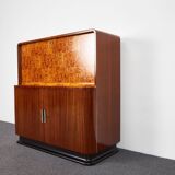 Meuble Secrétaire Art Déco Mid-Century en Acajou par Jindrich Halabala pour Up Závody, 1930s