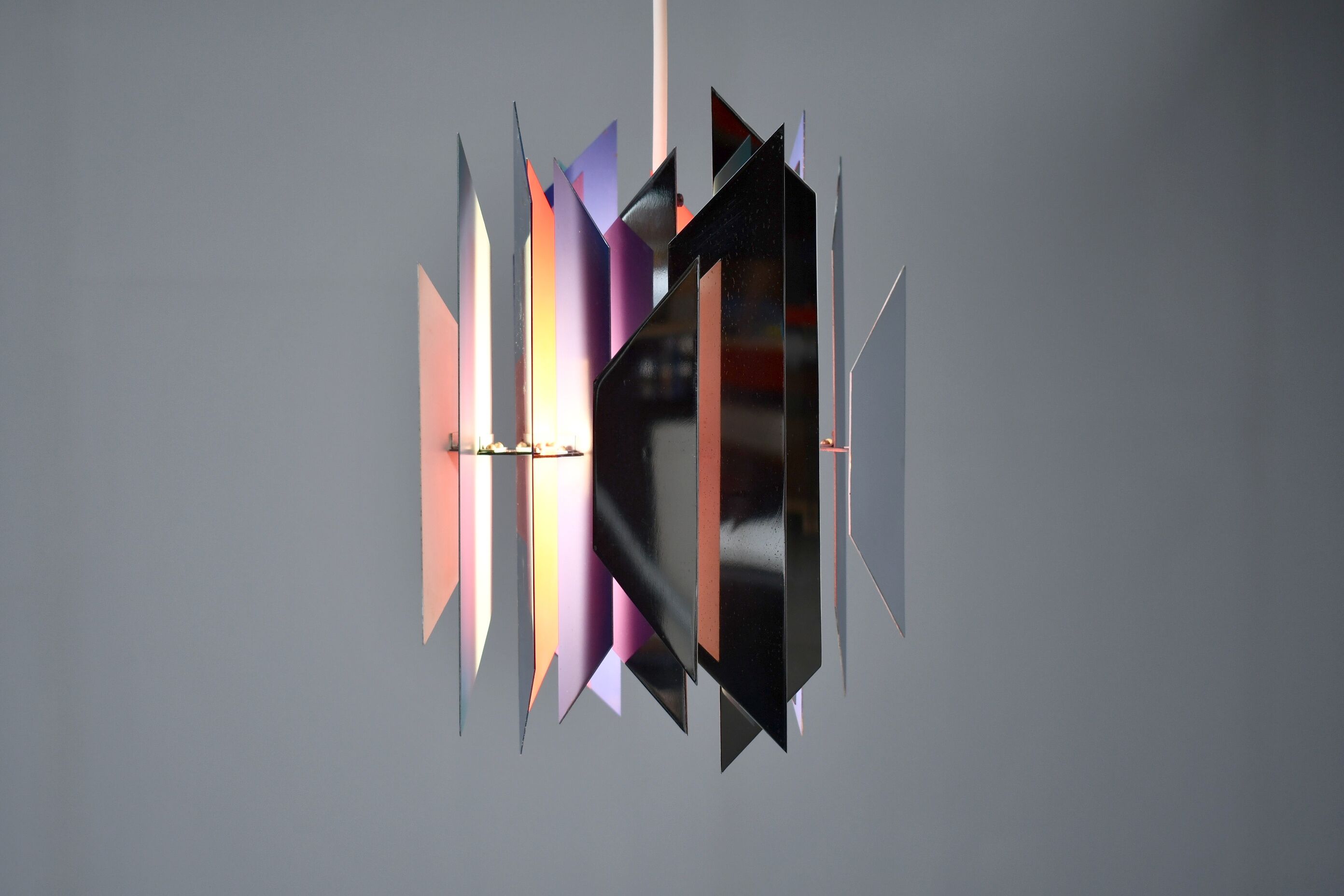 Tivoli Pendant Lamp by Simon Henningsen for Lyfa. Denmark 1962 (blk)