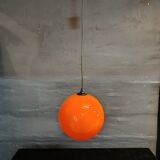 Vintage orange sphere chandelier
