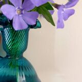 Small blue vase with collar