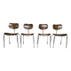 Set of four Se 68 chairs by Egon Eiermann for Wilde+Spieth.