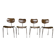 Set of four Se 68 chairs by Egon Eiermann for Wilde+Spieth.