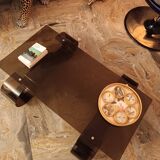 Table basse plexiglas vintage