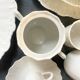 Prestigious 62-piece dinnerware set in vintage 70's Limoges white porcelain by Raynaud