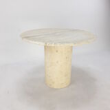 Italian Travertine Coffee Table, 1980s