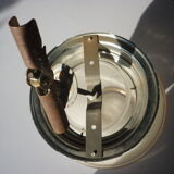 Granite glass globe hanging lamp