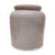 White linen sandstone jar