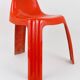 Chaise Patrick Gingembre Ginger Orange en Fibre de Verre Ginger, Paulus, France, années 1970