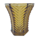 Old amber glass vase